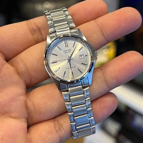 Casio General Silver Dial And Stainless Steel Strap Men Watch Mtp A