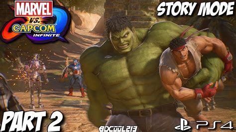 Marvel Vs Capcom Infinite Story Mode Gameplay Walkthrough Part 2 Time Stone Ps4 Lets Play