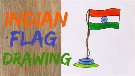 How to draw INDIAN FLAG - Step by Step / Easy National flag of India drawing / Republic Day drawing