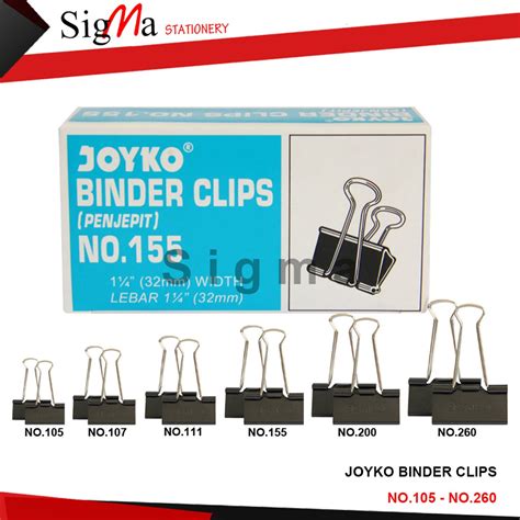 Promo Termurah BINDER CLIP MERK KENKO JOYKO NO 105 107 111 SATUAN