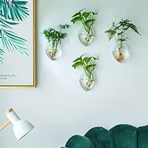 NUPTIO 4 Stücke Wandbehang Glas Pflanzgefäße Blumentopf Wasser