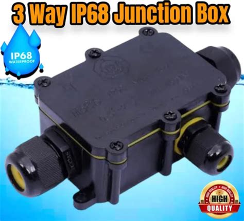 3 WAY WATERPROOF Electrical IP68 Junction Box Cable Connector Wire