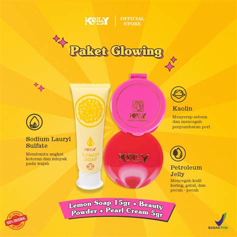 Jual Kelly Lemon Soap 15gr Kelly Pearl Cream 5gr Kelly Compact