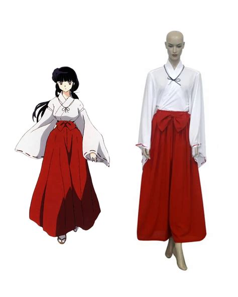 Inuyasha Kikyo Miko Kimono Cosplay Costume Custom Made-in Anime ...