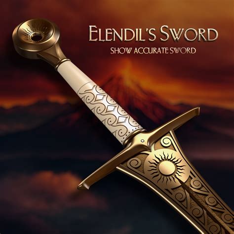 Stl File Elendil S Sword Show Accurate Lord Of The Rings The Rings