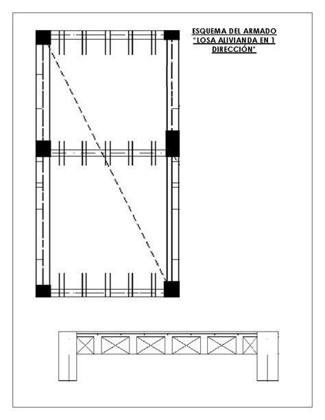 Esquema Del Armado Losa Aligerada 1d Hormigon Armado Esquema Del