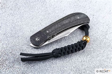 Темляк с титановой бусиной Civivi Sphere Black Tied Paracord Lanyard Ca 09a купить с доставкой