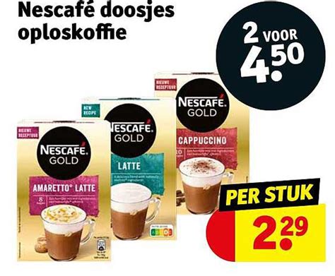 Nescaf Doosjes Oploskoffie Aanbieding Bij Kruidvat Folders Nl