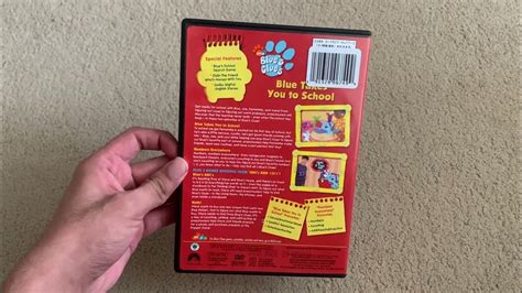 Blues Clues Blue Takes You To School 2003 Dvd Youtube