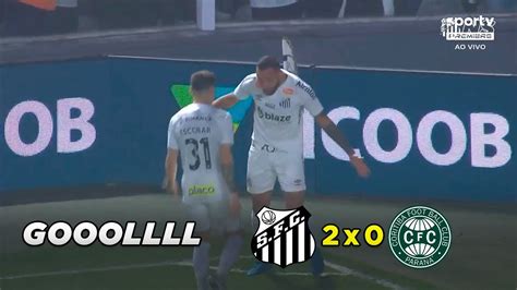 Gol De Guilherme Hoje Santos 2x0 Coritiba 22 07 2024 YouTube