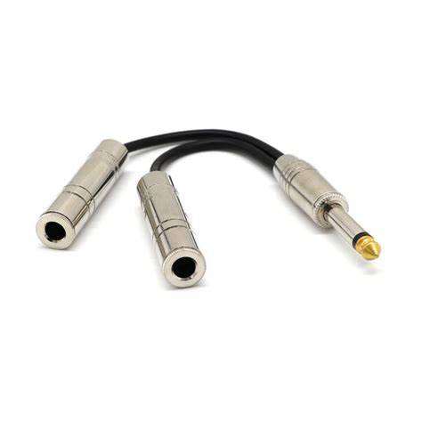 Pro 635mm 14 Inch Stereo Jack Splitter Cable Adapter Lead Plug To 2 X