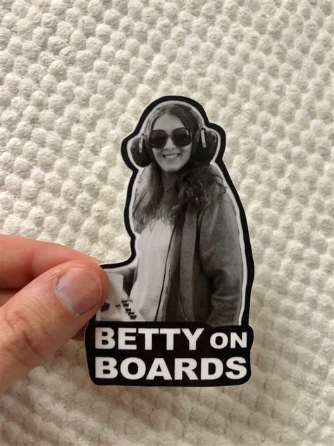 Grateful Dead betty on Board Sticker Betty Cantor-jackson Inspired ...