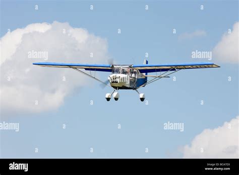 Skyranger 912S (1) G-CDMP microlight aircraft on final approach to land at Sandtoft Airfield ...