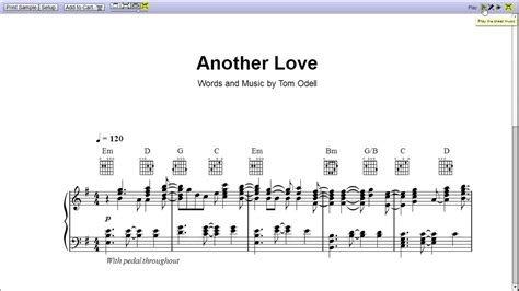 Another Love By Tom Odell Piano Sheet Music Teaser Youtube