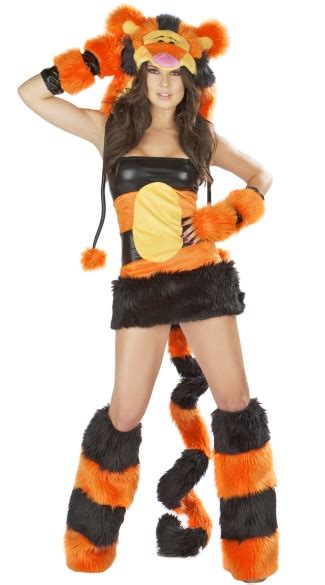 Tiger Costume Dress, Sexy Tiger Costume, Adult Tiger Costumes