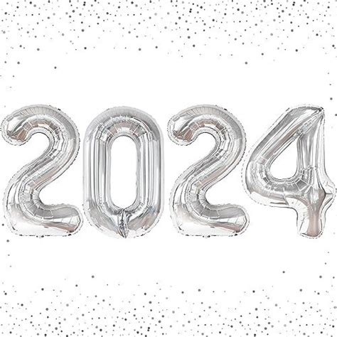 Katchon silver 2024 balloons graduation giant 42 inch 2024 silver ...