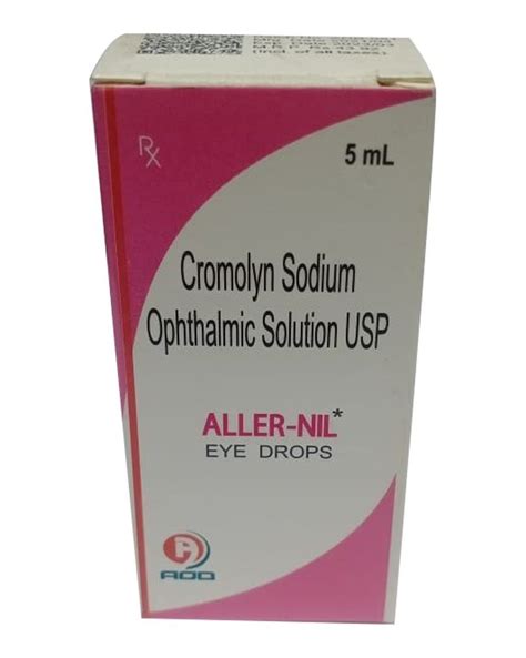 Aller Nil Cromolyn Sodium Opthalmic Solution USP Eye Drop At Rs 37 Box