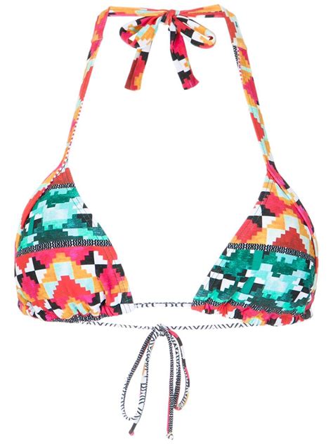 Buy Lygia Nanny Printed Bikini Top Green At Off Editorialist