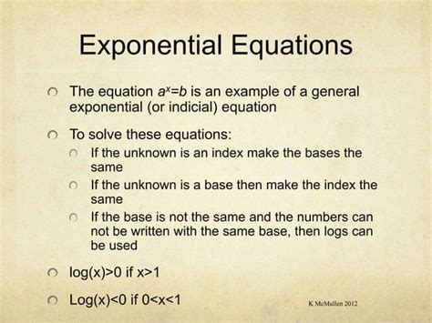 Methods7 Exponential Equations Ppt