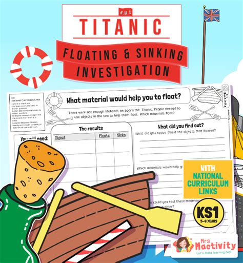 The Titanic Teaching Resources Ks Ks Mrs Mactivity