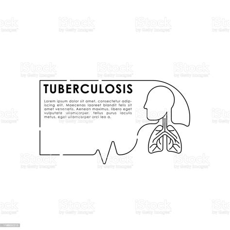 Tuberculosis Medical Lungs Vector Illustration Stock Illustration