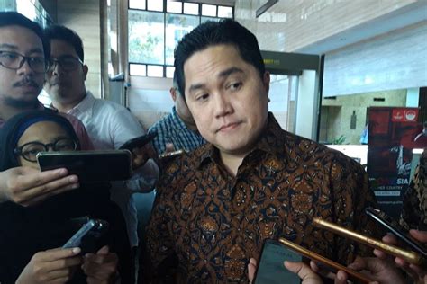 Foto Erick Thohir Sapu Bersih Seluruh Eselon I Kementerian BUMN