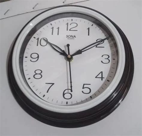 Sona Quartz Analog Inch Plastic Round Wall Clock At In Vasai