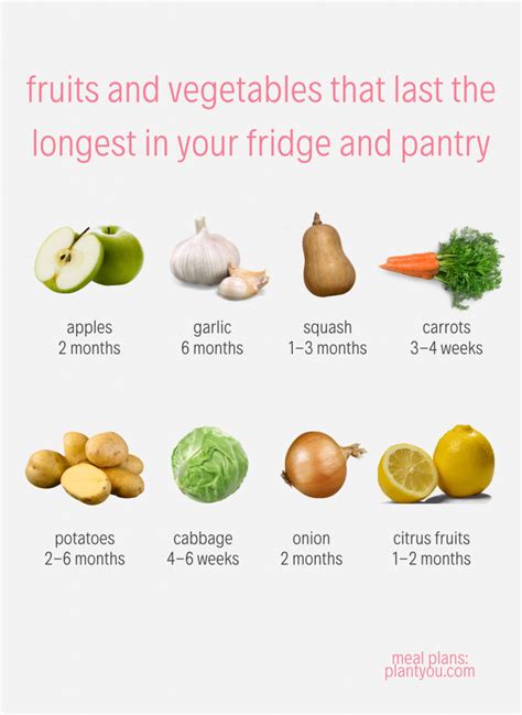 Fruits And Vegetables That Will Last The Longest Plantyou