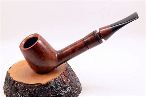 Hygrocool Bent Billiard Smoking Pipe Greek Briar 9mm Filter Model 909C