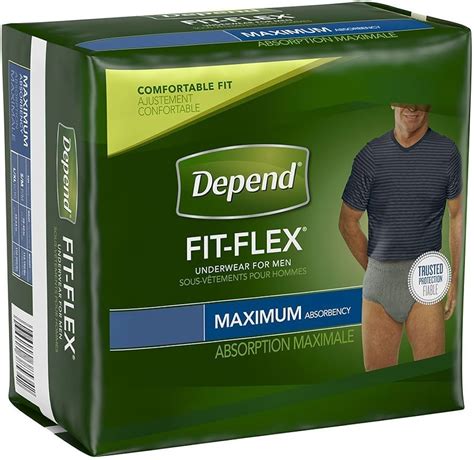 Depend Fit Flex Incontinence Underwear For Men Maximum Absorbency