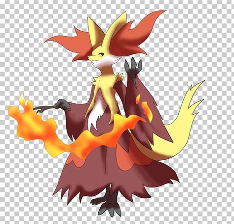 Delphox Pok Mon X And Y Evolution Fennekin Braixen Png Clipart