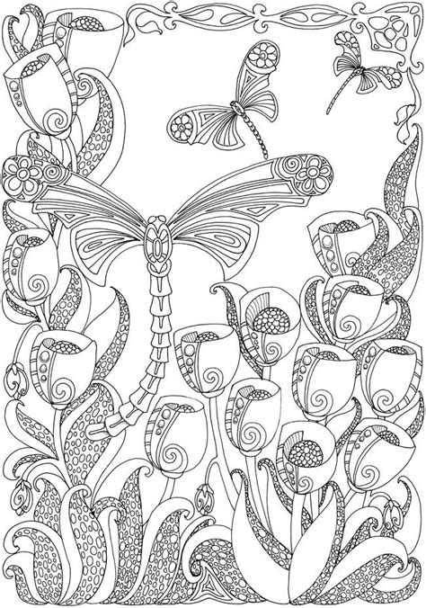 Adult Coloring Pages Dragonfly Ferrisquinlanjamal