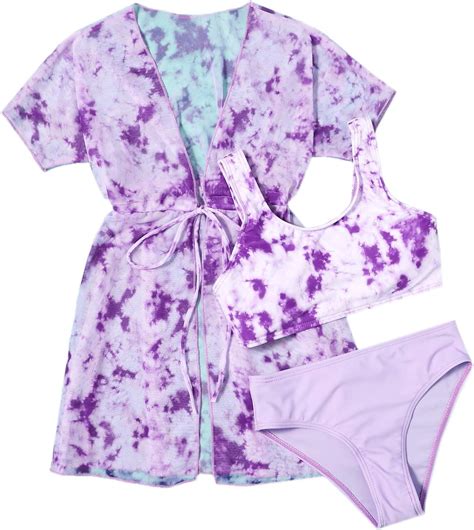 Amazon Soly Hux Girl S Piece Swimsuits Tie Dye Bikini Bathing