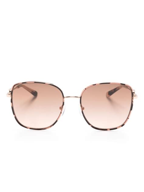 Michael Kors Square Frame Gradient Lenses Sunglasses Farfetch