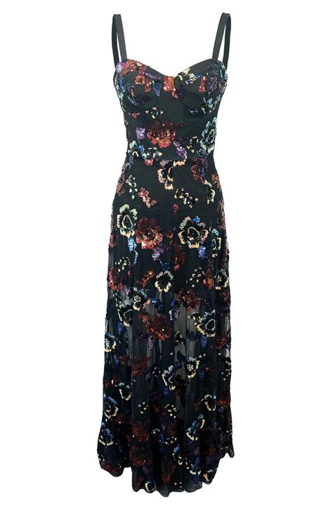 Dress The Population Anabel Sequin Floral Gown Nordstrom