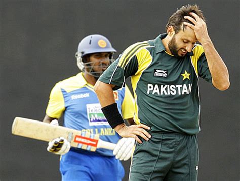 Shahid Afridi Is Not Happy After Being Hit For A Six By Chamara Kapugedera