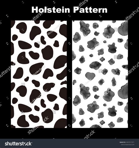 Holstein Pattern Milk Cow Pattern Stock Vector (Royalty Free) 1837517371 | Shutterstock