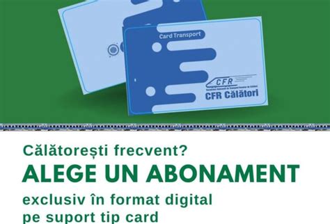 CFR Călători a început să emită abonamentele săptămânale și lunare