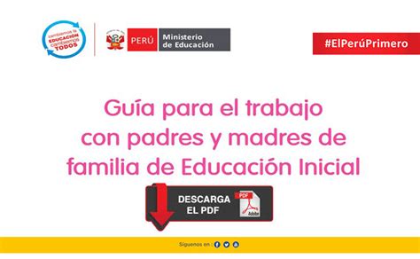 Gu A Para El Trabajo Con Padres Y Madres De Familia De Educaci N