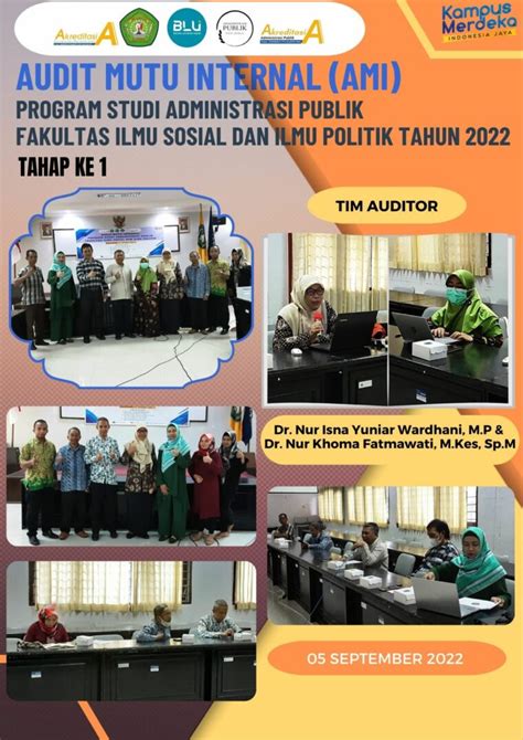 Audit Mutu Internal Ami Program Studi Administrasi Publik Fakultas