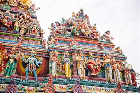 Little India Hindu Temple, Singapore Stock Photo | Adobe Stock