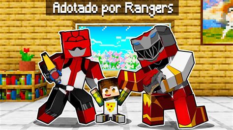 Fui Adotado Pelo Ranger Vermelho No Minecraft Youtube