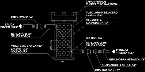 Water Filtration System Dwg Block For Autocad Designs Cad