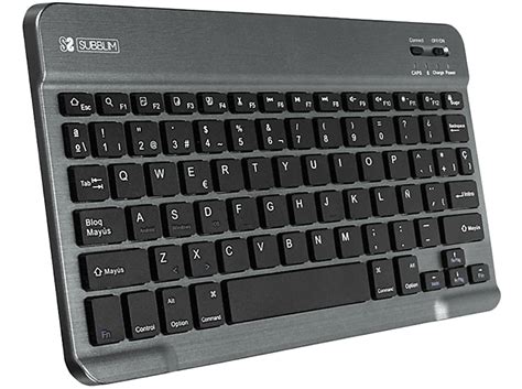 Teclado Bluetooth SUBBLIM Smart Keyboard BT Bluetooth Gris Negro