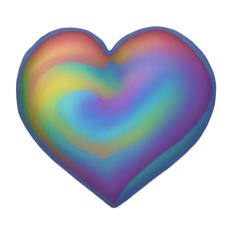 Rainbow Neon Heart Ai Emoji Generator