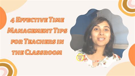 4 Effective Time Management Tips For Teachers In The Classroom Youtube