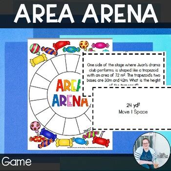 Area Arena Math Game TEKS 6.8a 6.8b Math Activity Finding Area | TPT