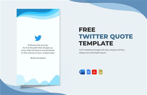 Twitter Quote Template in Word, PDF, JPG, Google Docs - Download ...