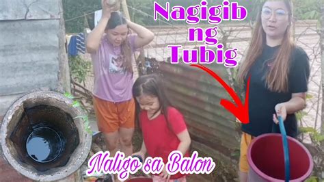 Naligo Sa Balon Ang Lamig Ng Tubig At Nag Igib Joyvlogs Youtube