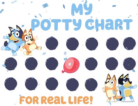 Bluey Potty Chart Bluey Potty Chart Potty Training Chart Potty